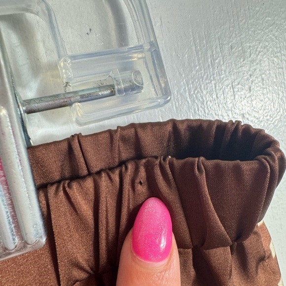 NWT Hansen & Gretel Bille Pant Geo Stamp Brown Wide Leg Size XL - Picture 5 of 16